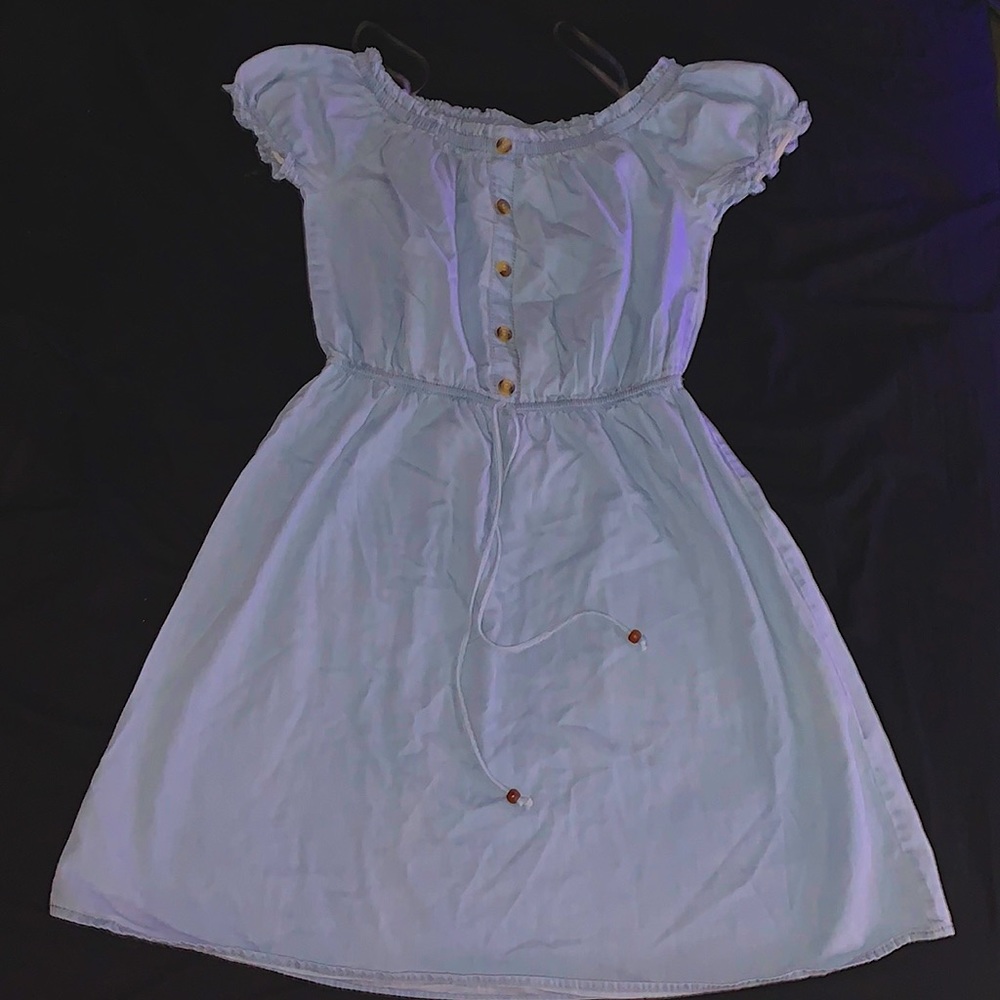 Blue Jean Summer Dress (off shoulder)